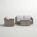 Stylish Sofa Seating Group With Cushions Perfect For Outdoor Gatherings