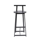 Modern Bar Stools With Backrest For Kitchen (Set of 3)