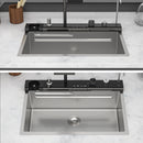 30" Single Bowl Kitchen Sink With Smart LED Faucet