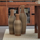 Classic And Neat Floor Vase, High Independent Flower Stand (Set of 3)