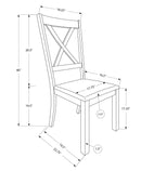 Dining Chair Side, Upholstered For Dining Room, Transitional (Set of 2)