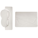 Modern Floor Sofa, With 2 Pillows, Convertible Teddy Fabric Foam Filled Bed