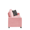 Modern Snowfleece Fabric 3 Seater Sofa With Cup Holder