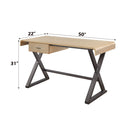 Danton - Desk - Gold Aluminum - Atlantic Fine Furniture Inc