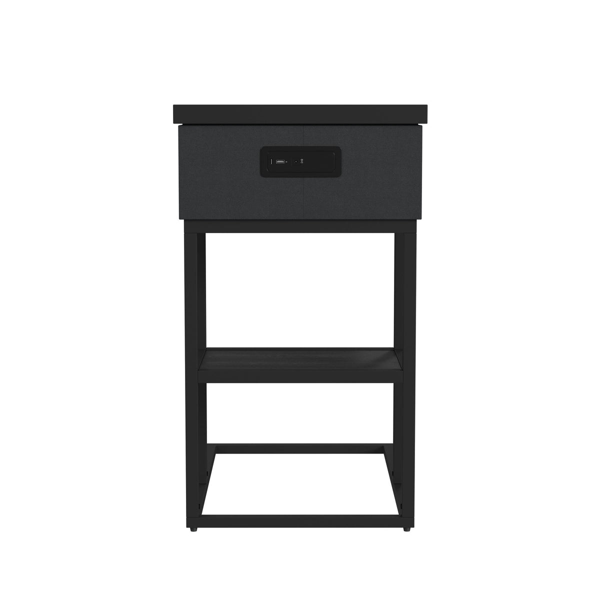 Halo Smart C-Table in Black by Elements International, view 7