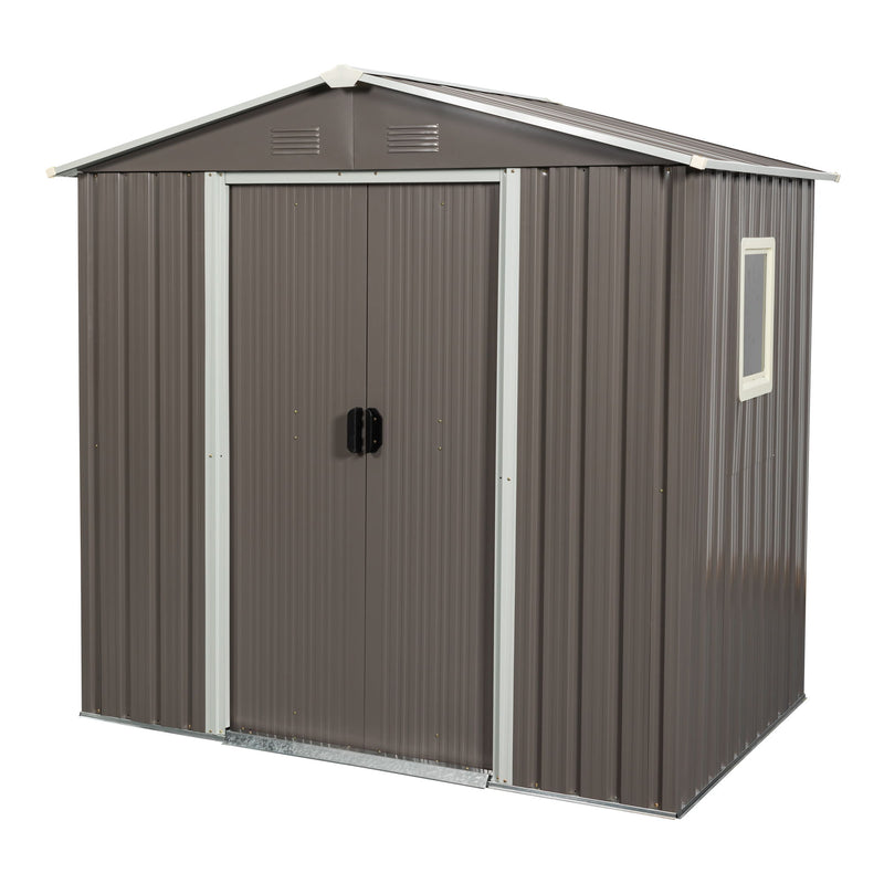 Outdoor Metal Storage Shed With Window