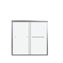 Semi-Frameless Double Sliding Shower Door, Bypass Shower Door, 1 / 4" (6Mm) Thick SGCC Tempered Glass Door