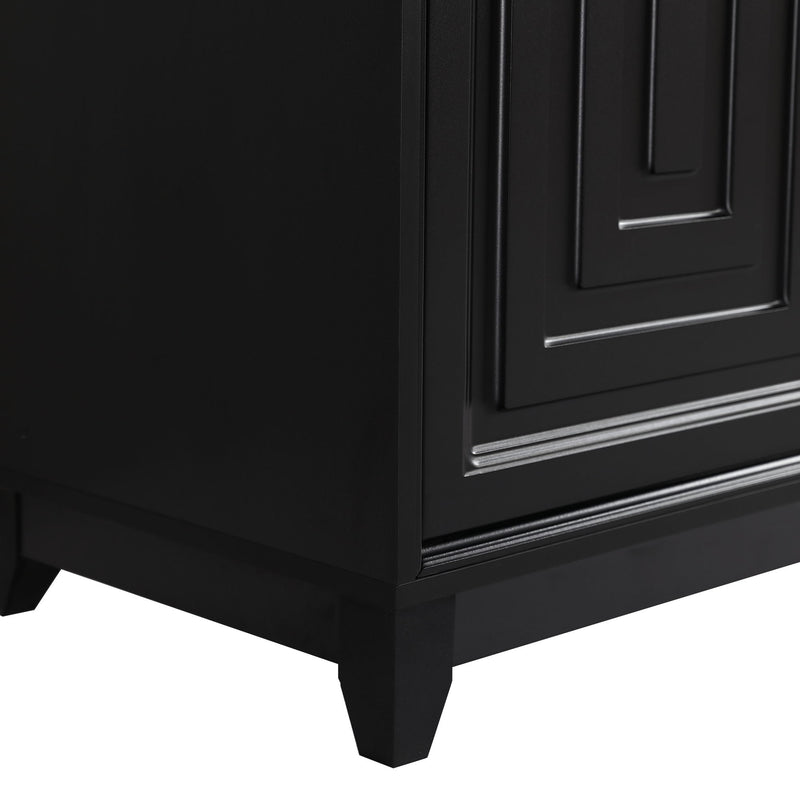 TV Stand For TVs Up To 65", Modern Entertainment Center Media Console Cabinet With 2 Spacious Storage Space