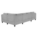 U Shaped Sectional Sofa, Corner Living Room Couch With Built In Cup Holders, Storage, USB Ports