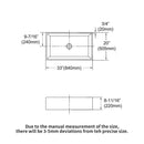 Elegant Farmhouse Apron Front Ceramic Single Bowl, Kitchen Basin