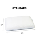 Ghostpillow - Gel Memory Foam Pillow With Cooling Technology, Made Of High Performance Foam - White