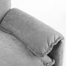 Oversized Reading Armchair With Thick Cushions, High Back Support