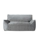 Fila - Velveteen Oversized Seater Bean Bag Chair With Armrests
