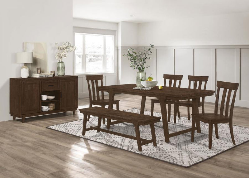 Reynolds - 2 Door Sideboard Buffet Storage Cabinet - Brown Oak