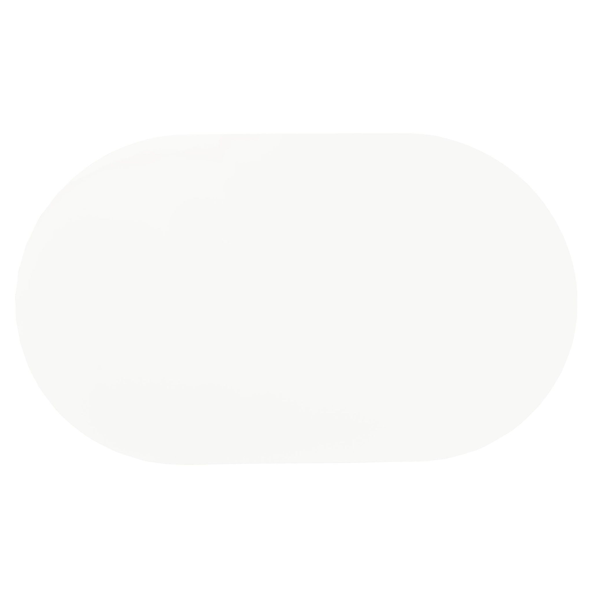 Retro Oval 60-inch Wood Top Dining Table White and Chrome