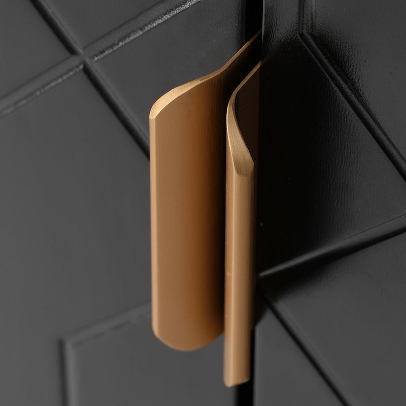 Modern TV Stand With 3 Doors And Adjustable Shelves