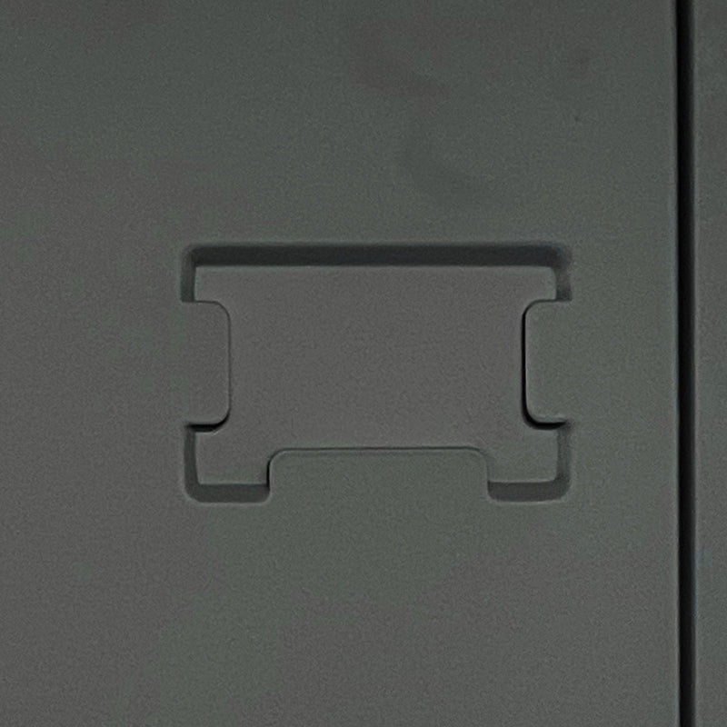 15 Door Lockers With Lock For Employee Storage - Black