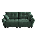 Modern Sofa & Pillows, Textured Cover, High Rebound Cushions