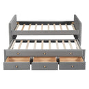 Upholstered Daybed With Trundle And Drawers