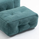 Modern Indoor Fluffy Bean Bag Chair With Memory Foam And Ottoman, Super Soft