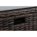 Modern Patio Rattan Sectional Set With Cushions