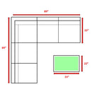 Comfortable Modern Patio Rattan Sectional Set With Cushions