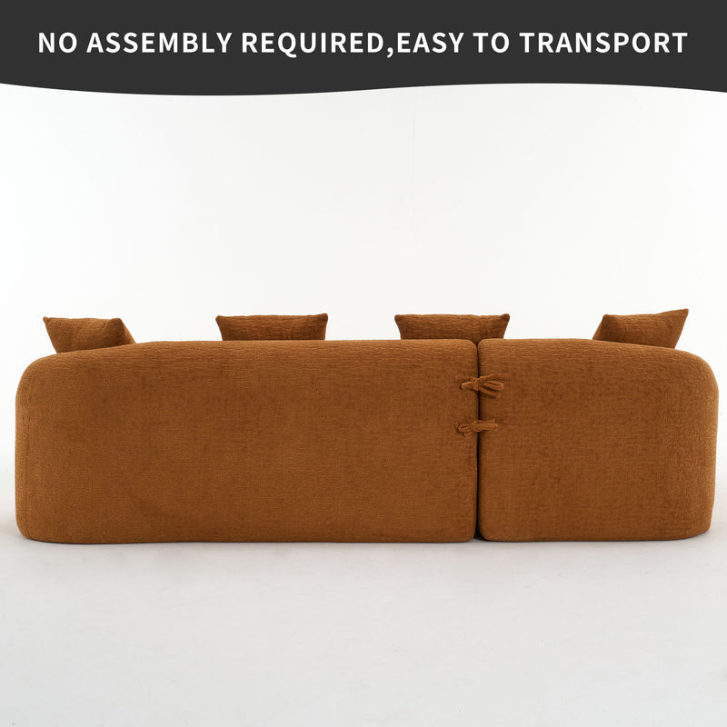 Combined Sofa With 4 Pillows