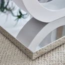 Contemporary Style Glass Top Coffee Table