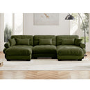 Super Comfort Oversized Modular Sectional Sofa With Movable Ottoman