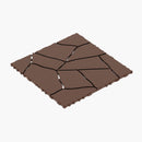 Stone Style Patio Deck Tiles Diy Interlocking Floor Tiles