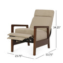 Contemporary Wide Hand Manual Club Recliner