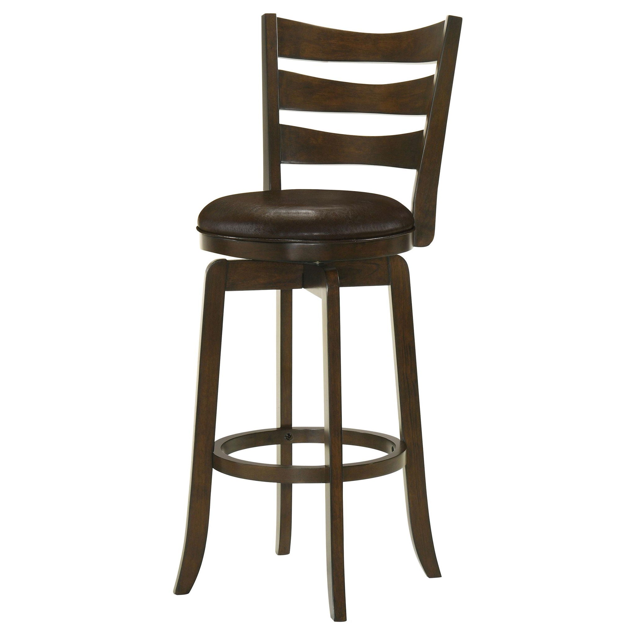 Murphy Wood Pub Height Swivel Bar Chair Dark Brown - Atlantic Fine Furniture Melbourne FL