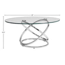 Modern Contemporary Cocktail Table Set - Chrome