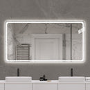 Bathroom Mirror Vanity Mirrors With Front Lights, Wall Mounted, Anti-Fog, Frameless, Horizontal Or Vertical
