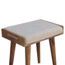Boucle Tray Style Footstool - Cream