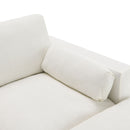 Modular Sectional With Storage Pockets, 5 Seat U Shaped Couch Set With Pillows, Free Combination Modern Cloud Sofa With 2 Movable Ottoman