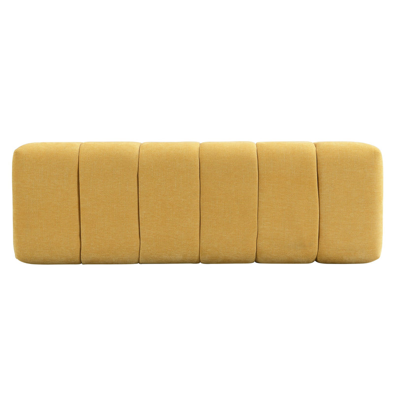 Upholstered Entryway Bench Ottoman