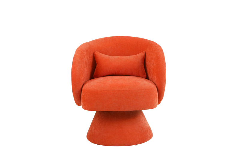 Swivel Accent Chair, Armchair Round Barrel Chair In Fabric For Living Room Bedroom