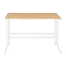 Roman - Industrial Office Desk - White / Natural