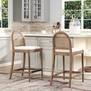 Panama - Curved Back Cane Counter Stool (Set of 2)