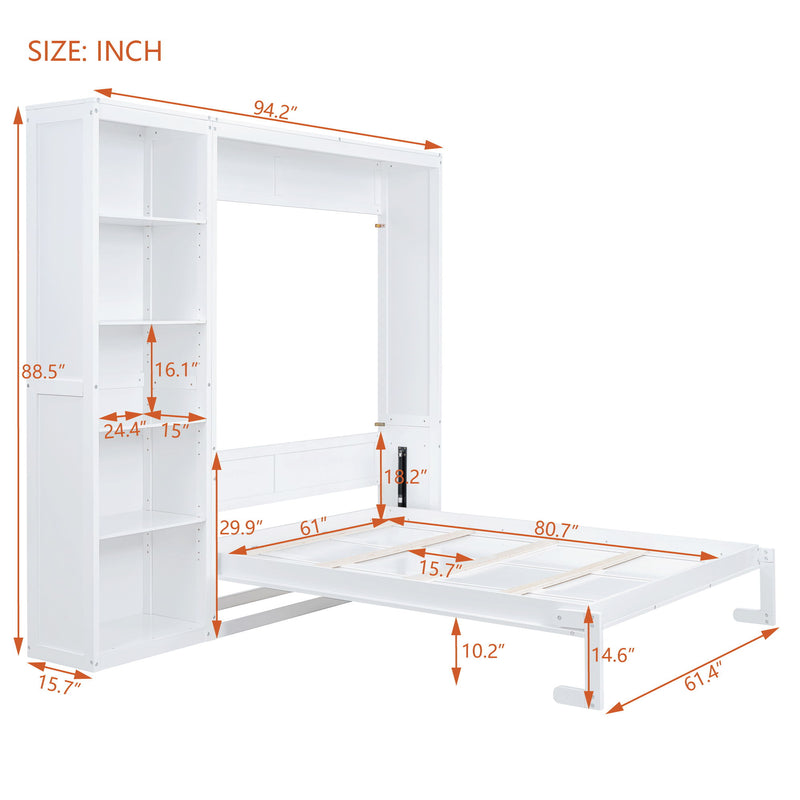 Murphy Wall Bed With Shelves