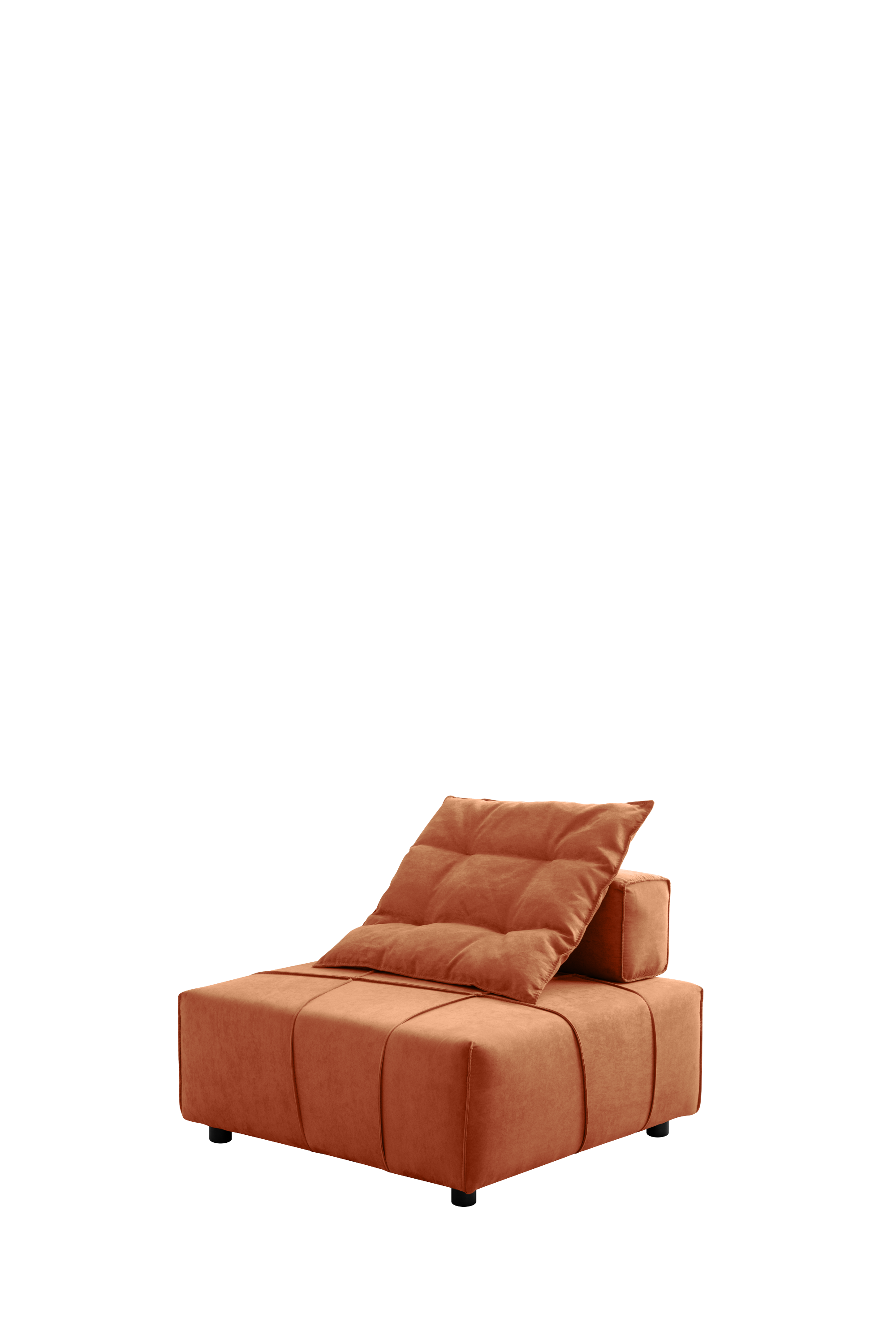 [VIDEO provided]Modular Sectional single sofa,Armless Chair with Removable Back Cushion -33.1"for living room