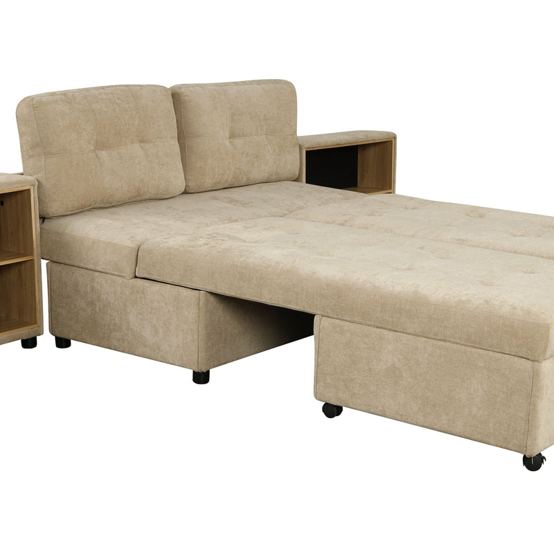 Versatile Modular Free-Combined Sofa With 2 Storage Racks