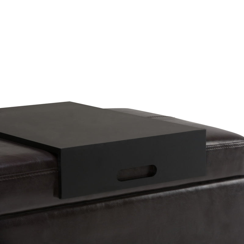 Oregon - Contemporary Storage Ottoman Bench With Tray