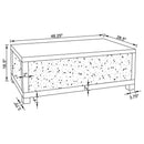 Gillian - Mirrored Coffee Table Set