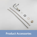 Single Handle Lavatory Basin Sink Faucet Brass Bathroom Faucet With Hot And Cold Water Control - Chrome