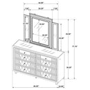 Lorient - 8-Drawer LED Bedroom Dresser Cabinet