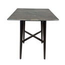 Modern Bar Height Dining Table, Rubberwood Legs And Laminate Table Top