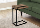 Accent Table, C - Shaped Contemporary Elegant Desig
