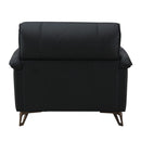 Eilene - Chair - Black Top Grain Leather